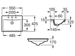 Roca Раковина "Diverta CNTP" 32711600Y – фотография-2